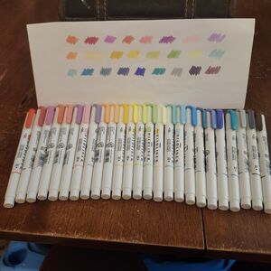 Zebra Mildliner Mild Ink Colorful Dual Tip Marker Set